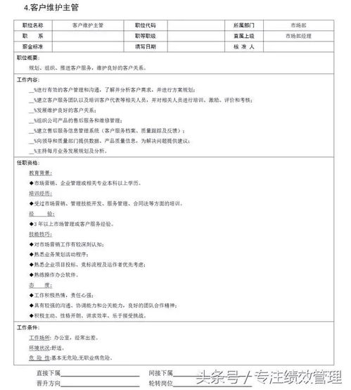 18個(gè)市場(chǎng)營銷職位崗位說明書 構(gòu)建高效營銷體系的核心角色